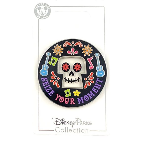 Disney Parks Coco Sugar Skull Seize Your Moment Pin - Picture 1 of 3